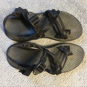 Black Chacos in need of repair